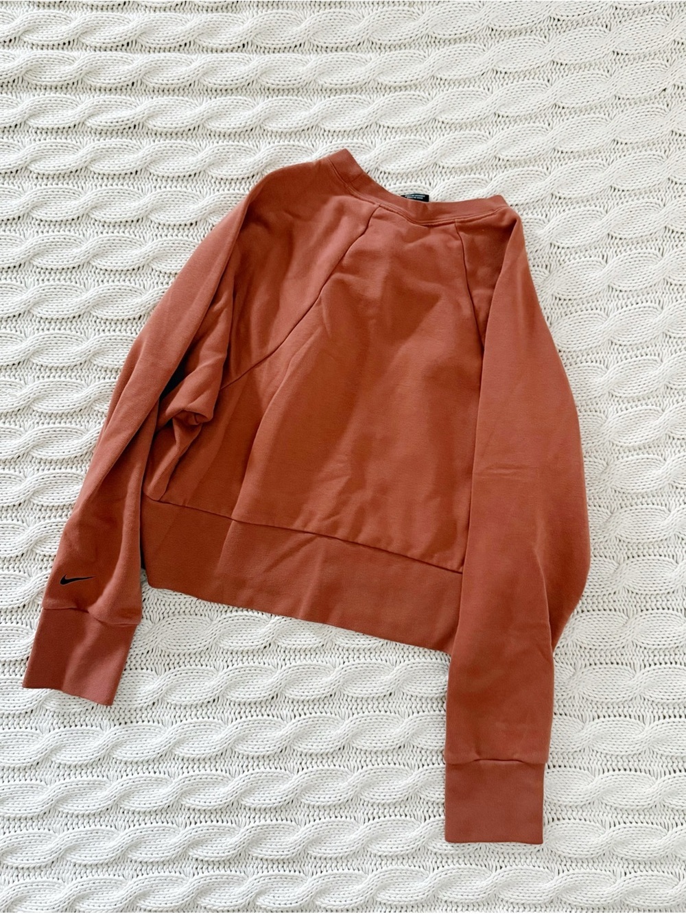Nike Dri-FIT Rust Orange Pullover - Picture 4 of 7